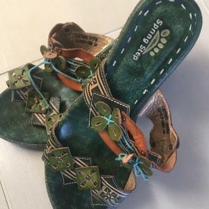 Backless heel sandles
